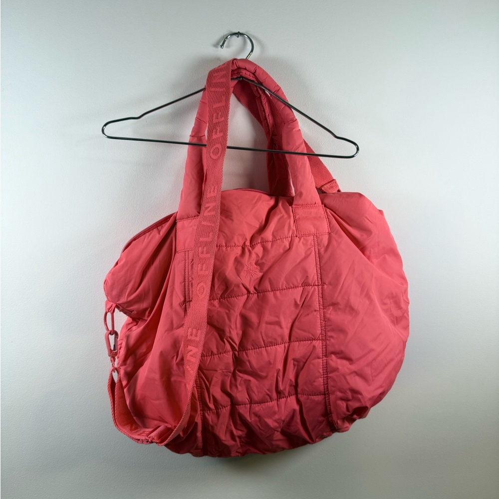 Hot pink aerie duffle bag